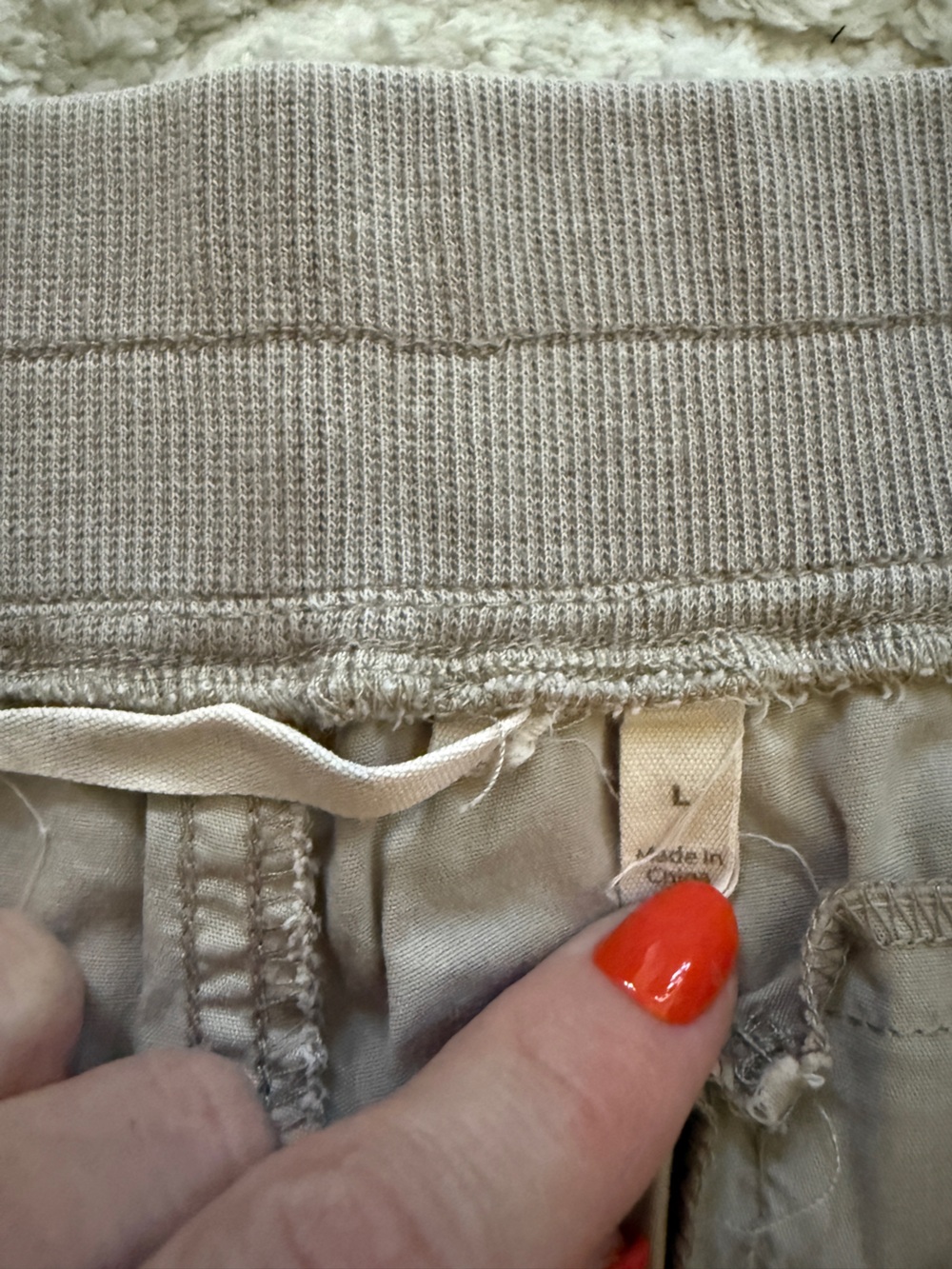 Lot of Soft Surroundings Cargo Pants in Beige and Slate and White T Shirt Size L - Picture 6 of 9